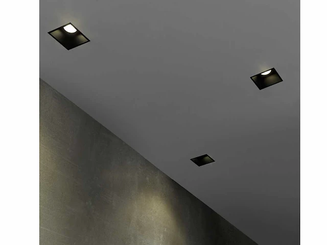 36 x gt deep square kantelbare inbouwspots zwart - afbeelding 7 van  10