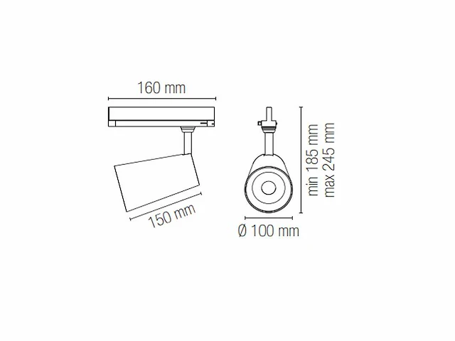 36 x intec led kone 30 watt zwart - afbeelding 4 van  6
