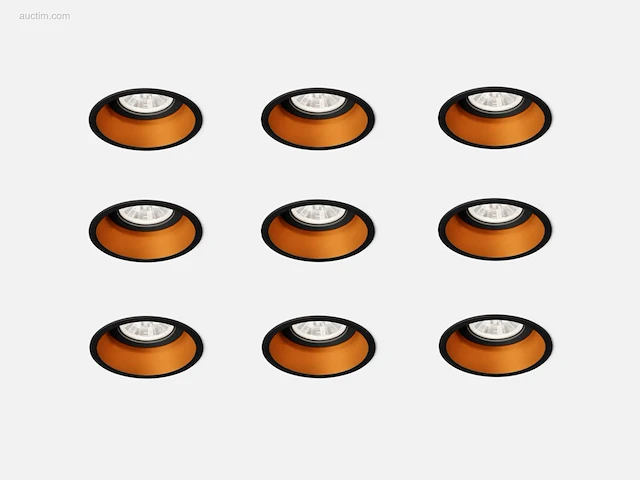 36 x solo deep inbouwspots zwart/goud - afbeelding 9 van  9