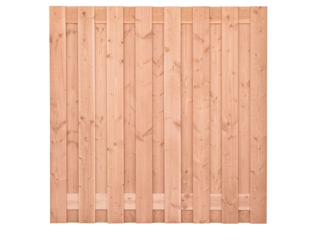 36,2 m1 hout-beton schutting, douglas - afbeelding 2 van  5