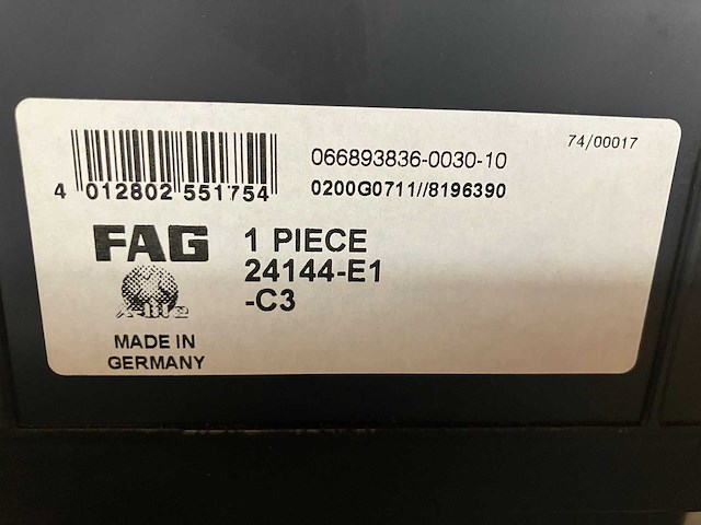 369 kg net large bearings from fag - afbeelding 5 van  5