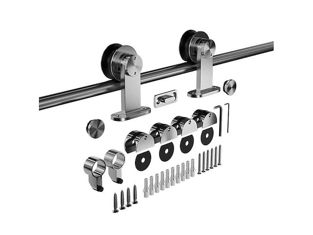 (36x) pakket schuifdeurbeslag - rvs - 200 cm - afbeelding 1 van  1