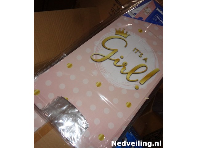 36x warning sign it's a girl - afbeelding 3 van  3