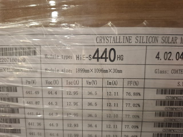 36x zonnepaneel hyundai, hie-s 440hg - afbeelding 4 van  6