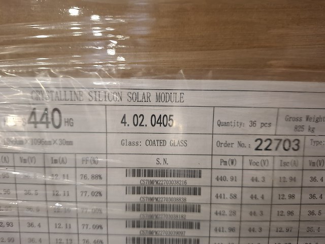 36x zonnepaneel hyundai, hie-s 440hg - afbeelding 4 van  5