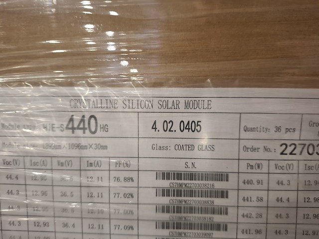 36x zonnepaneel hyundai, hie-s 440hg - afbeelding 4 van  5