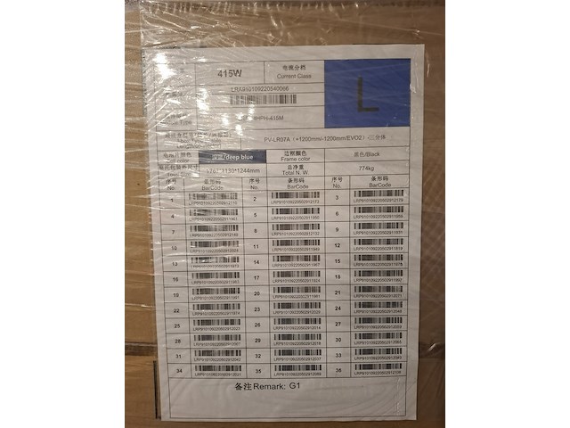 36x zonnepaneel longi, lr5-54hph-415m - afbeelding 4 van  4