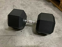 37.5kg - hexagon dumbbell - afbeelding 1 van  1