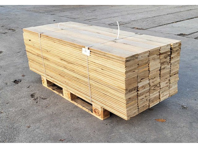 37.8m2 afrikaans eiken vloerdelen 18 x 140 mm, lengte 180 cm (150x) - afbeelding 3 van  6