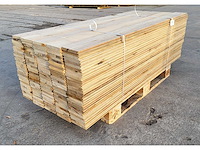 37.8m2 afrikaans eiken vloerdelen 18 x 140 mm, lengte 180 cm (150x) - afbeelding 4 van  6