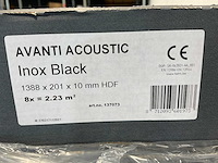 37,9m² hdm akoestische wandpanelen - inox black - 138,8x20,1 cm - afbeelding 7 van  8