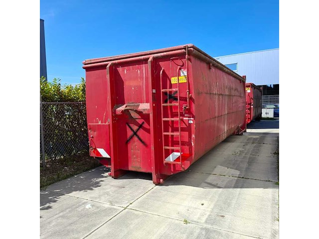 38 m³ haakarm afzetcontainer met deksel, ktk, 2015 - afbeelding 1 van  7