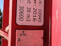 38 m³ haakarm afzetcontainer met deksel, ktk, 2016 - afbeelding 5 van  9