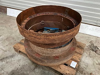 38/32” dubbellucht verloop tussenring (2x) - afbeelding 1 van  4