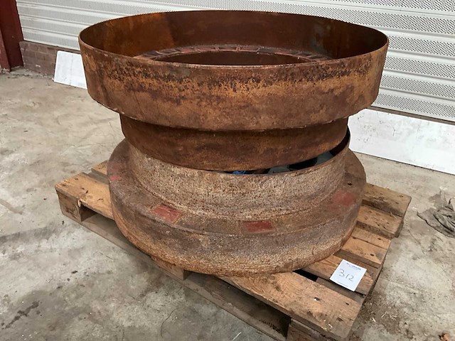 38/32” dubbellucht verloop tussenring (2x) - afbeelding 2 van  4