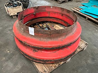 38/42” dubbellucht verloop tussenring (3x) - afbeelding 1 van  4