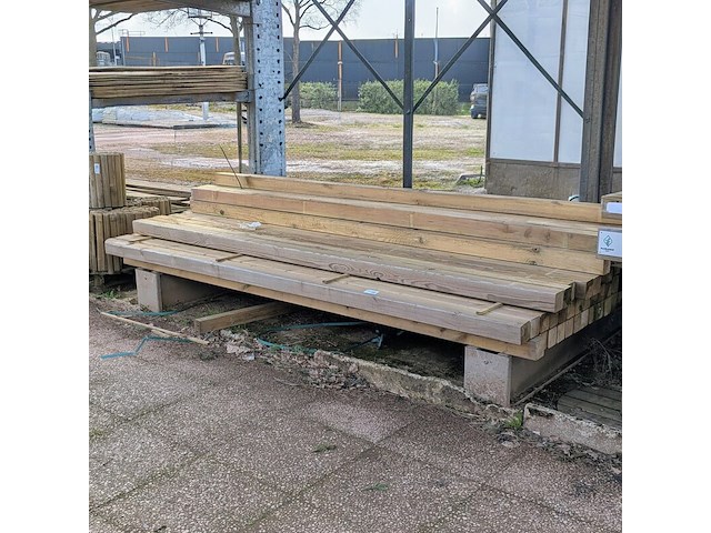 38x tuinpaal grenen - afbeelding 1 van  6