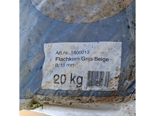 39x zak flachkorn a 20 kg gardenlux, grijs/beige - afbeelding 3 van  5