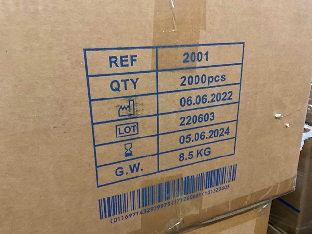 3a medical mondkapjes (40000x) - afbeelding 4 van  6