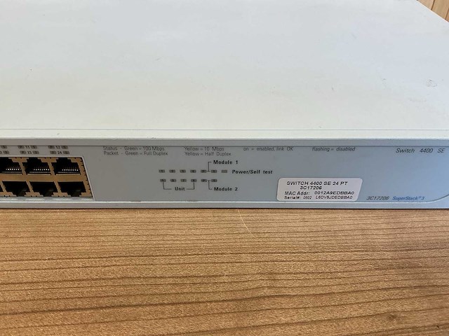 3com | superstack 3 | 4400se | netwerk-switch (2x) - afbeelding 4 van  9
