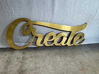 3d letters create, goud - afbeelding 1 van  4