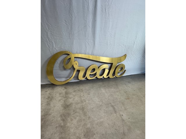 3d letters create, goud - afbeelding 2 van  4