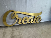 3d letters create, goud - afbeelding 2 van  4