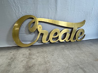 3d letters create, goud - afbeelding 3 van  4