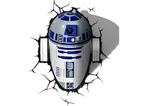3d light fx star wars r2d2 3d deco light wit/blauw - afbeelding 1 van  2