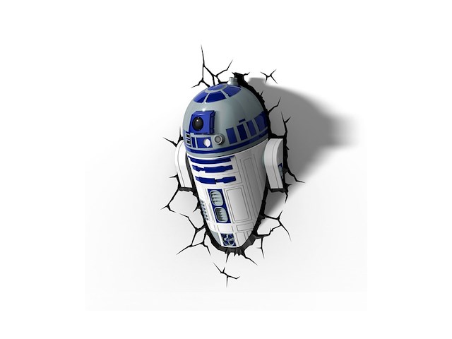 3d light fx star wars r2d2 3d deco light wit/blauw - afbeelding 2 van  2