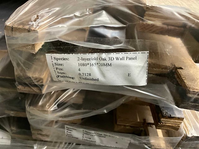 3d oud eiken wandbekleding (21,89 m2) - afbeelding 4 van  4