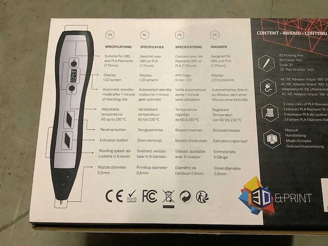 3d print printing pen pro 3d printer (3x) - afbeelding 4 van  4