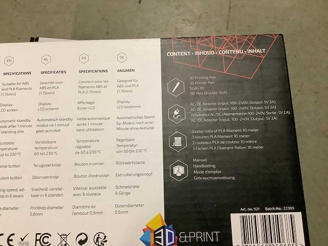 3d print printing pen pro 3d printer (3x) - afbeelding 2 van  3