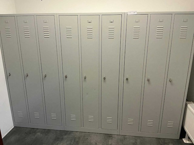 3deurs lockerkast (3x) - afbeelding 3 van  6