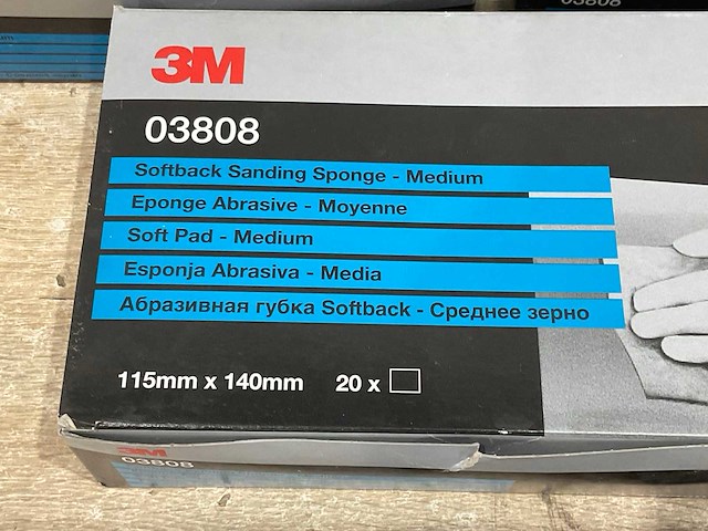 3m - schuurspons 115x140 mm (100x) - afbeelding 6 van  6