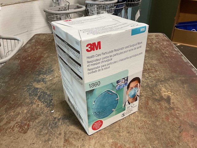3m 1860 respirator mask (120x) - afbeelding 3 van  3