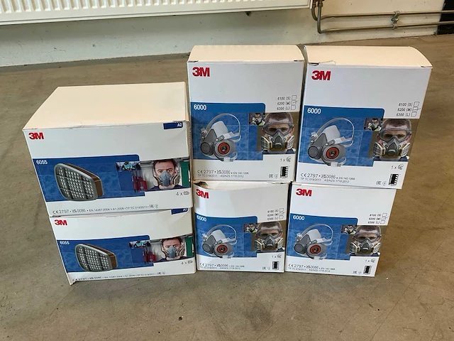 3m 6200 herbruikbaar halfgelaatsmasker (maat m) (4x) - afbeelding 1 van  3