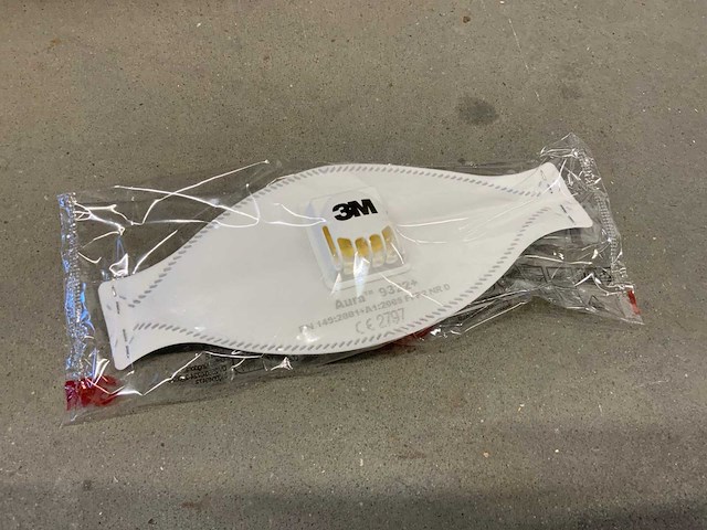 3m aura 9322+ mondkapjes (150x) - afbeelding 2 van  2