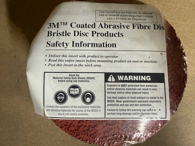 3m coated abrasive fibre disc schuurschijven - afbeelding 4 van  5