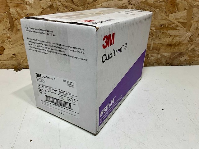 3m cubitron 3 1187c fiber schijf 115mmx22mm (100x) - afbeelding 1 van  3