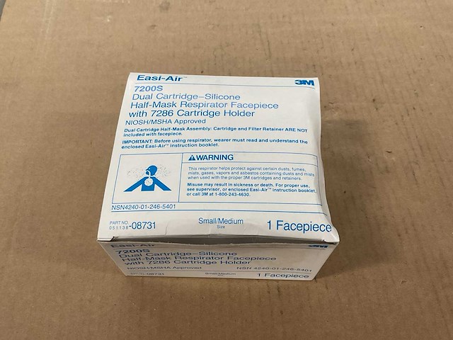 3m easi-air half-mask respirator facepiece (9x) - afbeelding 3 van  3