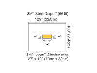 3m health care steri-drape logan 2 (6619) verpakking á 5 stuks groot patiënt isolatiedeken - afbeelding 3 van  3