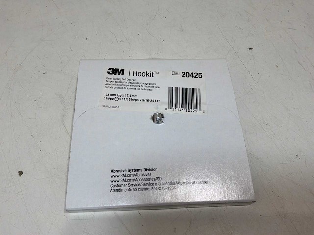 3m hookit 6 inch schoon schuren zachte schijf pad (7x) - afbeelding 6 van  7