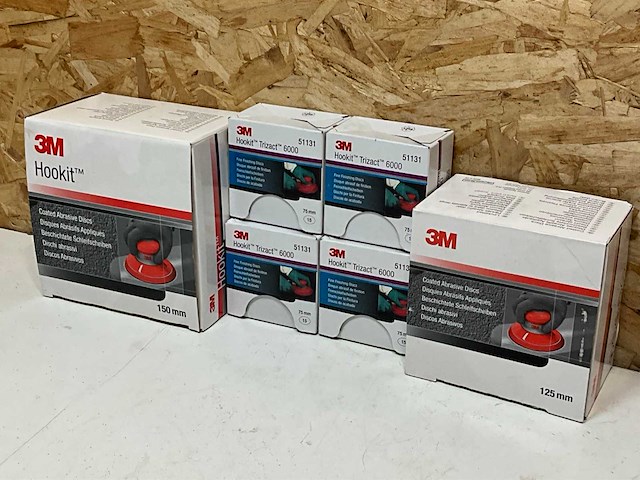 3m hookit partij diverse gecoate schuurschuiven - afbeelding 1 van  5