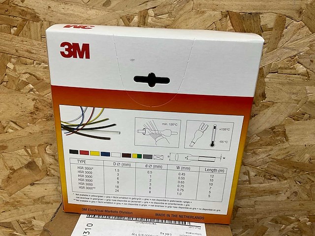 3m krimpkous hsr 3000 geel 9mm - afbeelding 3 van  4