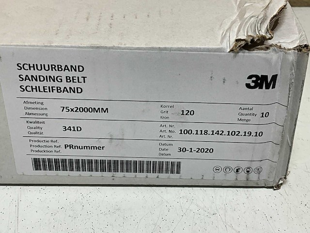 3m schuurband 75x2000mm 120 (10x) - afbeelding 3 van  3