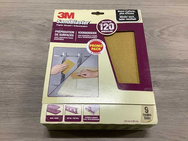 3m schuurpapier (13x) - afbeelding 1 van  3