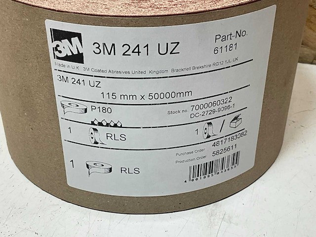 3m schuurpapier rol 115x50000mm p180 (2x) - afbeelding 2 van  3