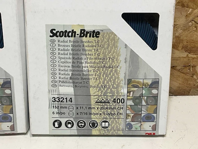3m scotch-brite 33214 radiaal borstel 152mm x11.1x25.4mm (5x) - afbeelding 2 van  5