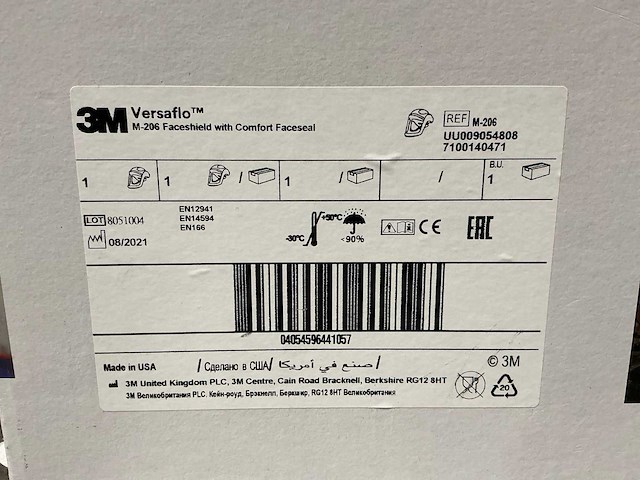 3m versaflo m206 gezichbescherming (2x) - afbeelding 3 van  3